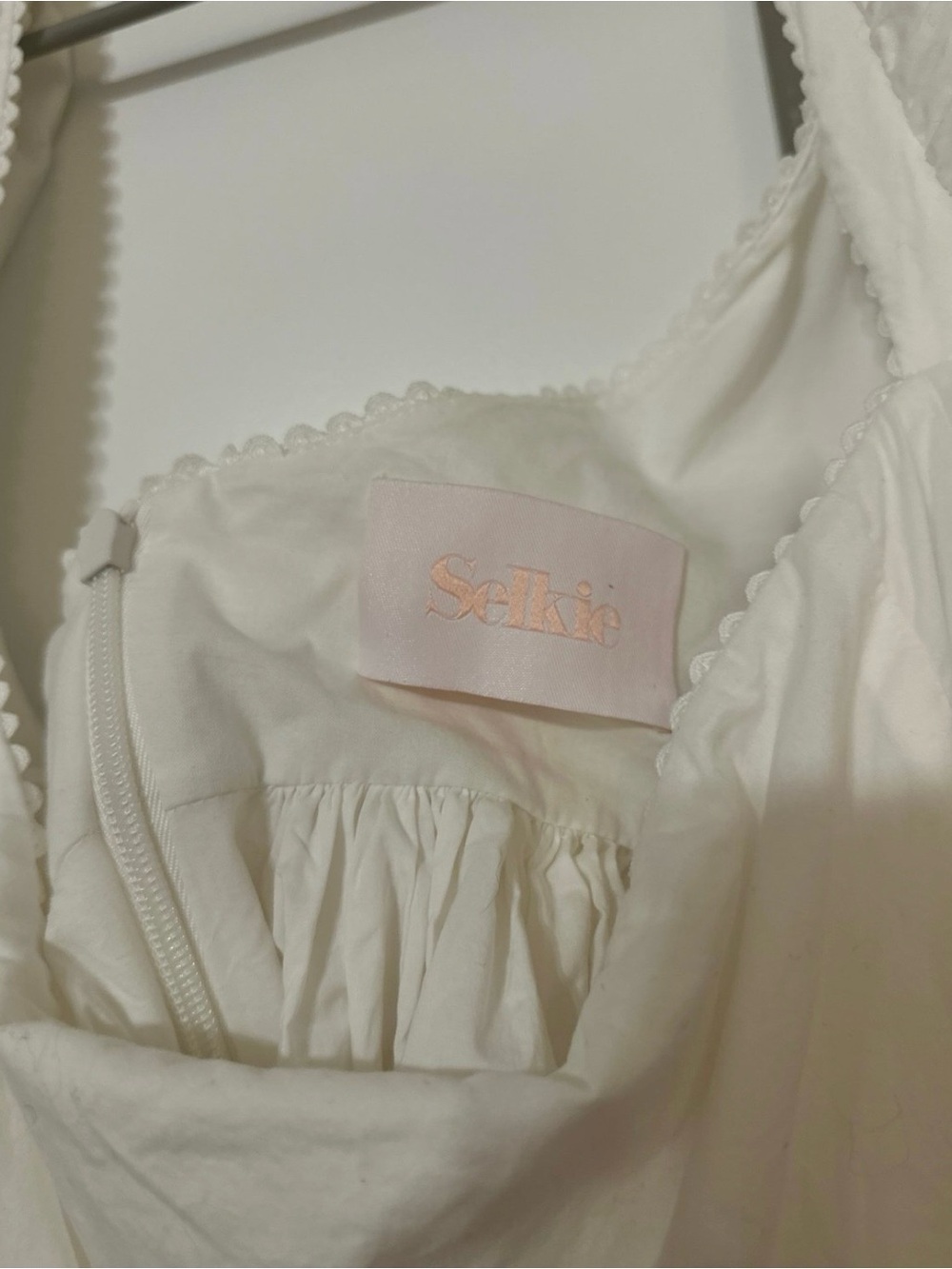 Selkie Love Story White Puff-Sleeve Romantic Maxi Dress 2X—SEE ITEM DETAILS - Picture 8 of 12